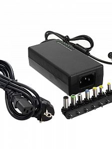 Зарядка для ноутбуков универсальна с насадками 12-24В, 100Вт Орбита OT-APB72